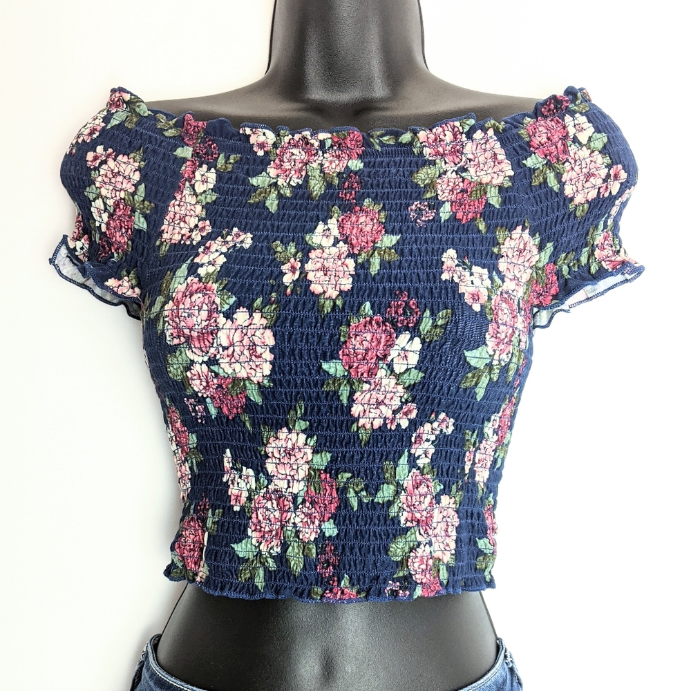 rue21 Off-the-shoulder Shirred Tube Cropped Top